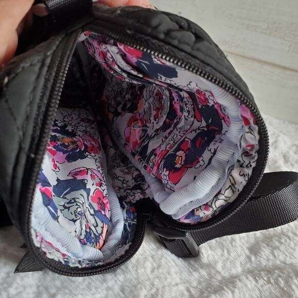 Vera Bradley Cellphone Crossbody Bag Black Read Description - Picture 6 of 6